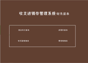 收支进销存系统-财务报表