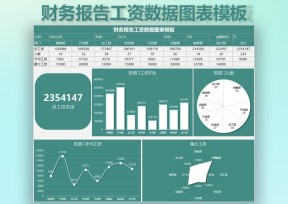 财务报告工资数据图表模板