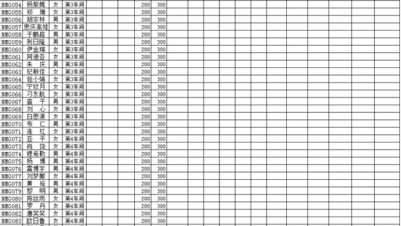 工资汇总表5