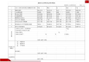 新进人员评价及录用审批表