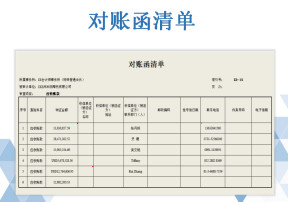 对账函清单