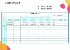 应收账款统计表