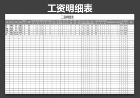 工资明细表（带公式自动运算）