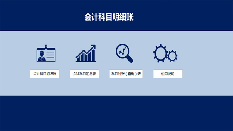 会计科目明细账