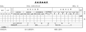 差旅费报销单
