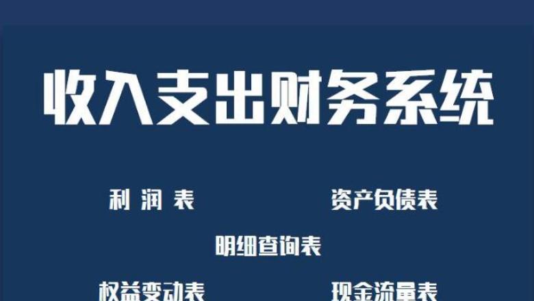 收入支出财务系统（附报帐表）