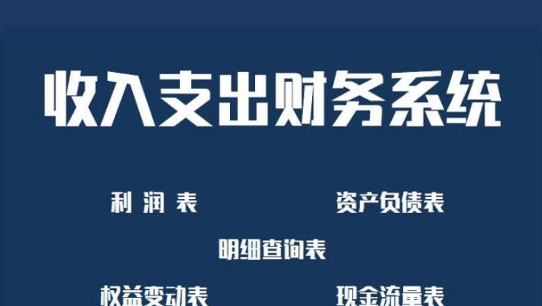 收入支出财务系统（附报帐表）