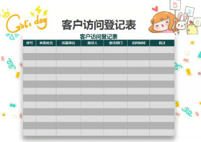 客户访问登记表