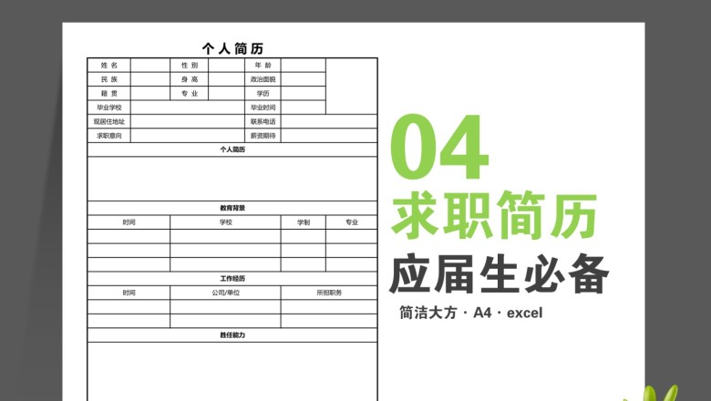 应届生求职简历2