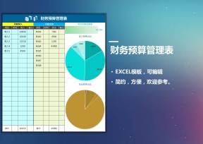 财务预算管理表