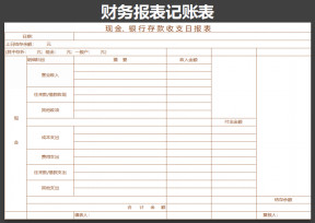 财务报表记账