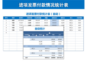 进项发票付款情况统计表