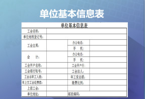 工会财务常用表格
