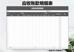 应收账款明细表