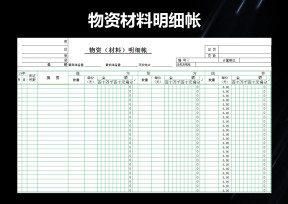 物资材料明细帐
