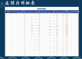 进销存明细表