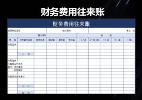 财务费用往来账
