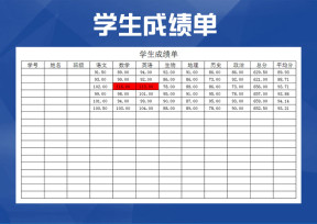 学生成绩单（自动统计）