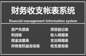 财务收支账表系统