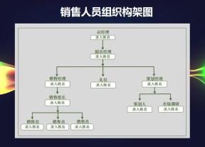 销售人员组织构架图