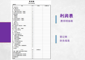 空白财务报表-年度报表