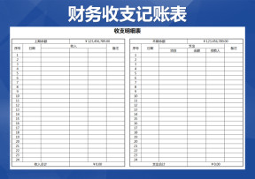 财务收支明细账目