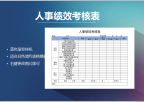 人事绩效考核表