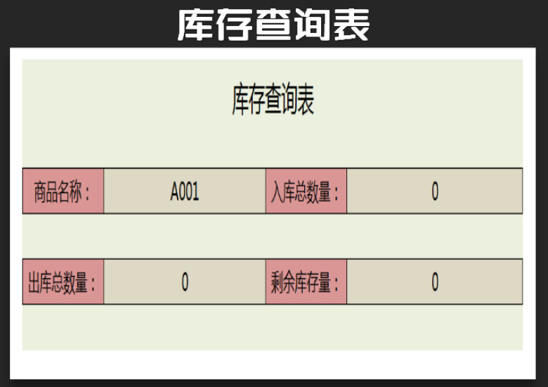 仓储库存管理查询系统