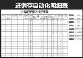 进销存自动化明细表
