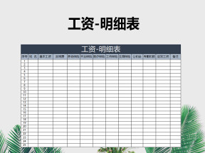 工资-明细表