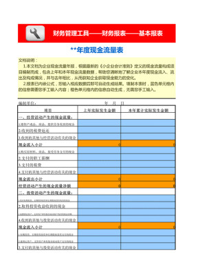 现金流量表-年报