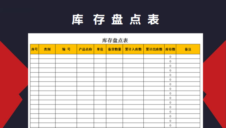 库存盘点表