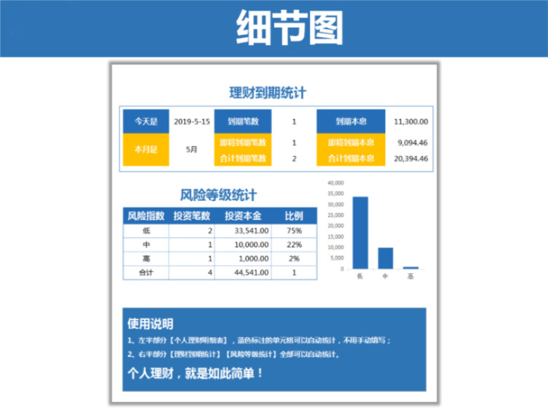 个人理财汇总（智能统计）