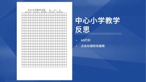 中心小学教学反思表格模板