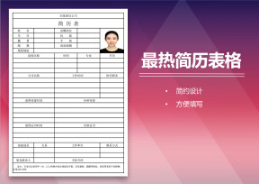 精美公司面试简历