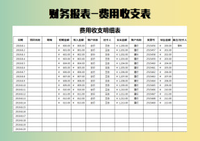 财务报表（收支明细）