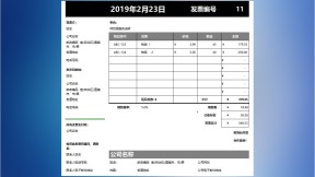 发票信息统计表