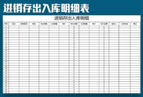 进销存-库存盘点表