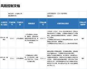组织架构风险控制文档