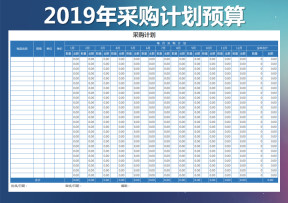 年度采购计划