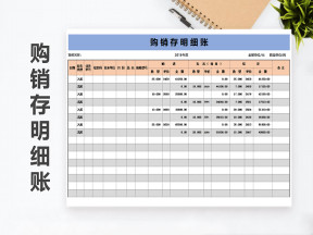 购销存明细账