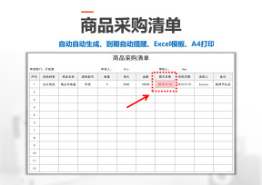 商品采购清单