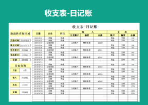 收支表-日记账