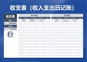 收支表（收入支出日记账）
