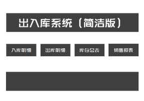 进销存出入库存系统