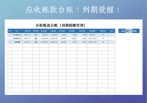 应收账款（到期提醒）