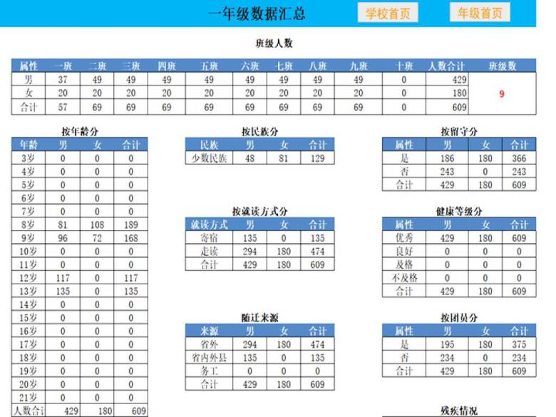 教育统计台账（小学版正式版）