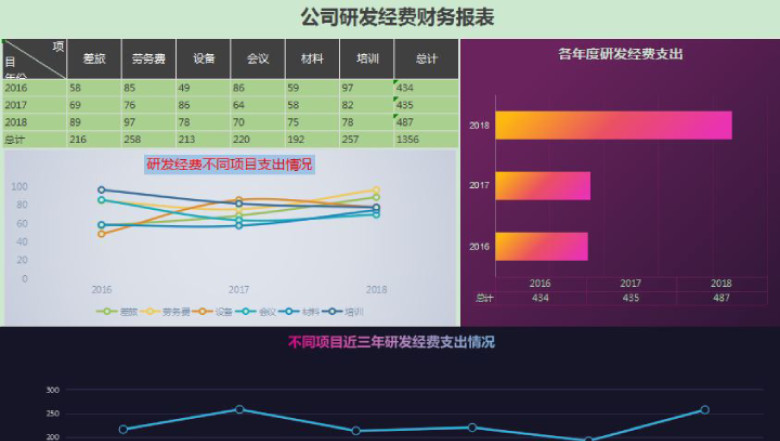 公司研发经费财务报表