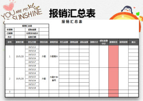报销汇总表