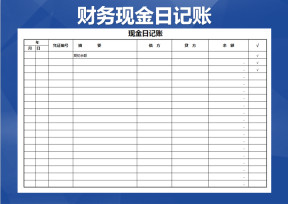 财务现金日记账